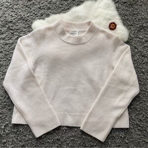 Hudson Jeans Cream Crew Neck Sweater